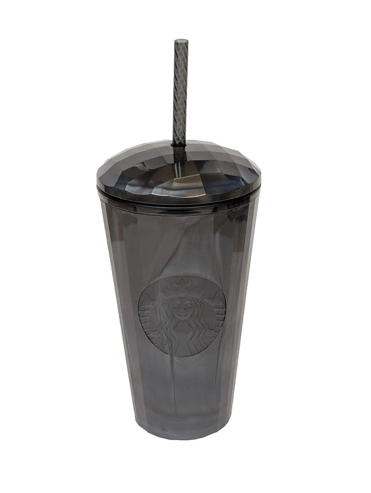 Starbucks 16 oz Black Pearl Iridescent Marbled Grande Dome Cold Cup Tumbler