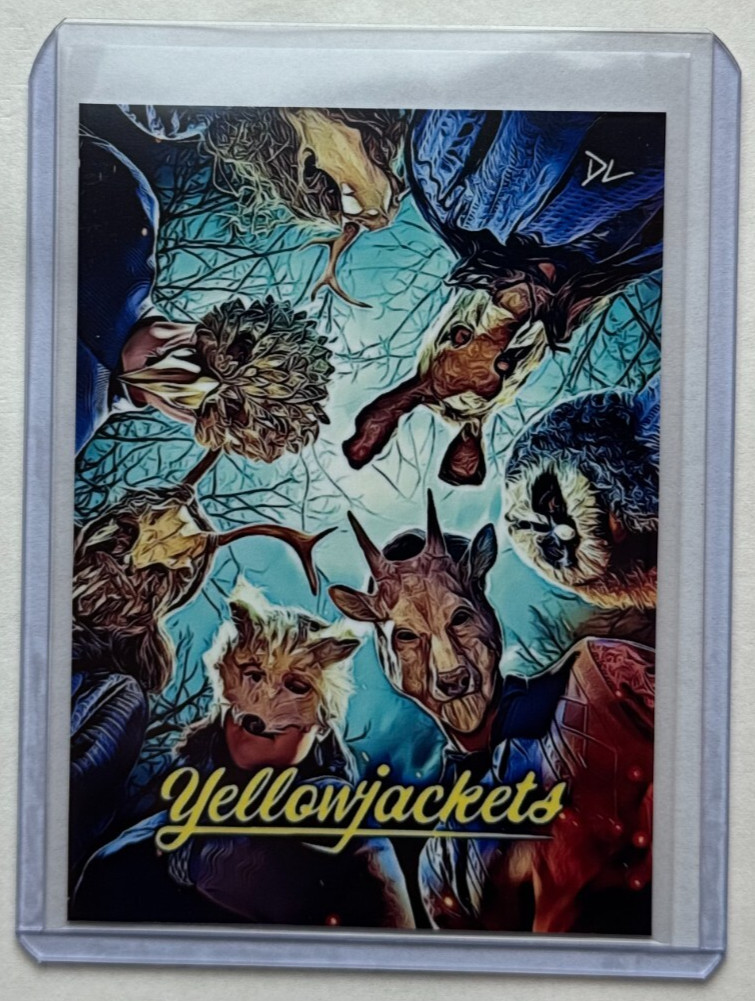 Yellow Jackets Limited Edition Artist Signed “Horror Classic” Trading Card 1/10