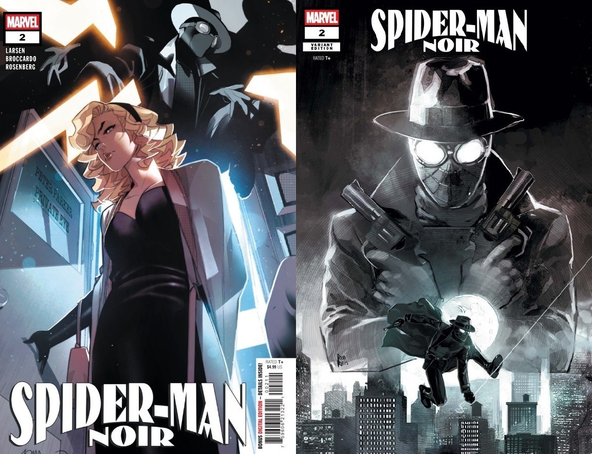 SPIDER-MAN NOIR #2 COVER A AND COVER B [SET] 1ST PRINTS (TV SERIES OUT NOW!) NM+
