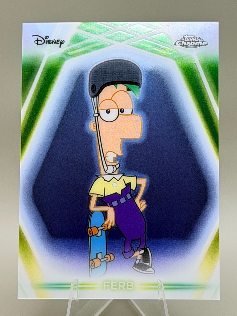 2026 Topps Chrome Disney Neon Etch: CNE-2 Ferb ~ Phineas and Ferb