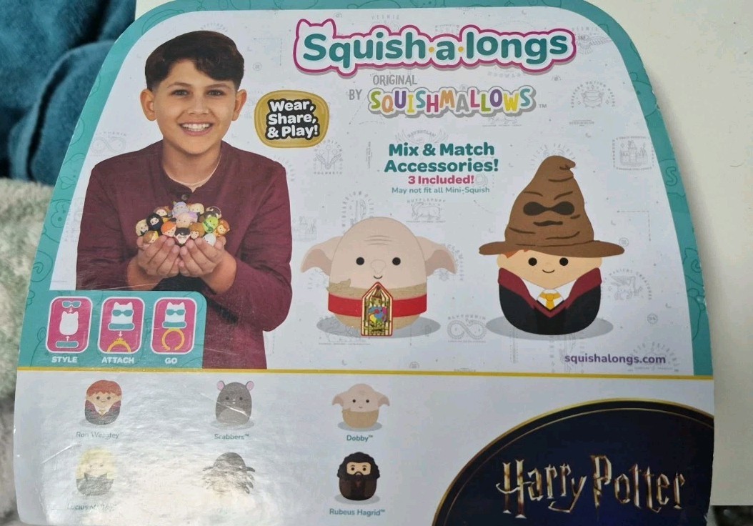 Squishmallows Harry Potter Squish-a-longs Series 1 6 Mini Squish 9-Piece Set