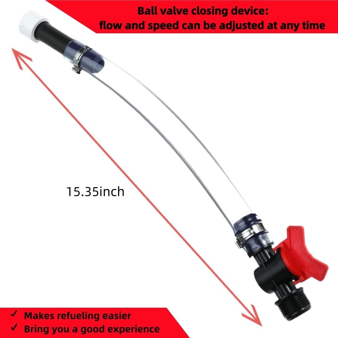 Efficient Fuel Transfer with 5 Gallon Racing Jug and Adjustable Trigger Hose