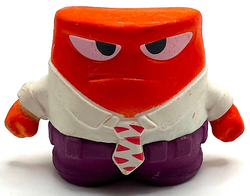 ANGER Disney Pixar INSIDE OUT 2 Emotion PVC TOY Playset Figure 1 1/4″ FIGURINE!