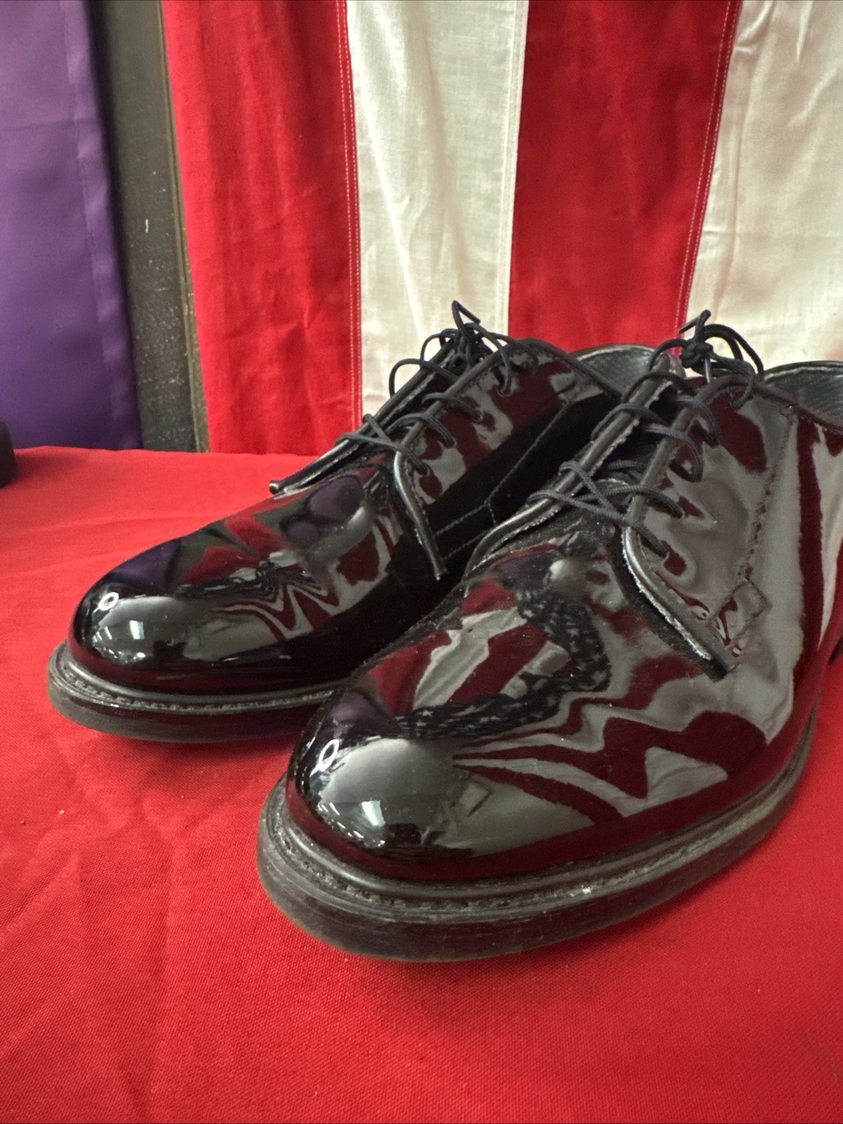10.5D – USMC USAF USN High Gloss Oxford Shoes Bates Capps Dress Shoe E484