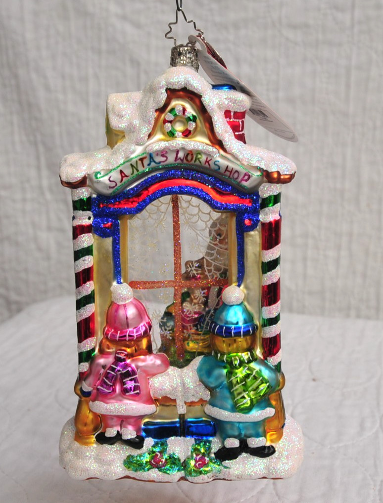 Vintage Christopher Radko 2004 “Workshop Wonder” Ornament w/tags and Box “EC”