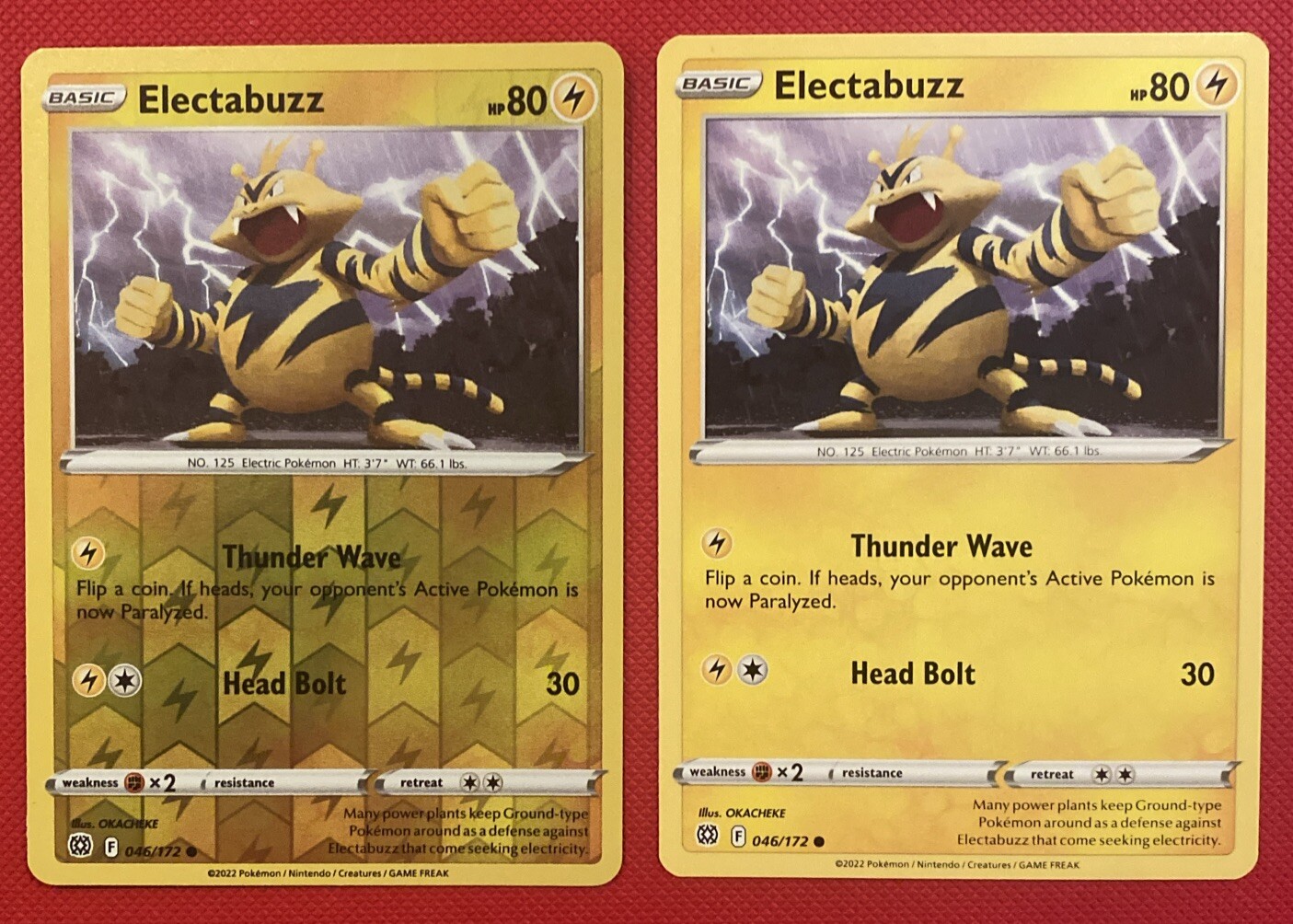 Pokémon TCG Electabuzz Sword & Shield: Brilliant Stars 046/172 Reverse Holo