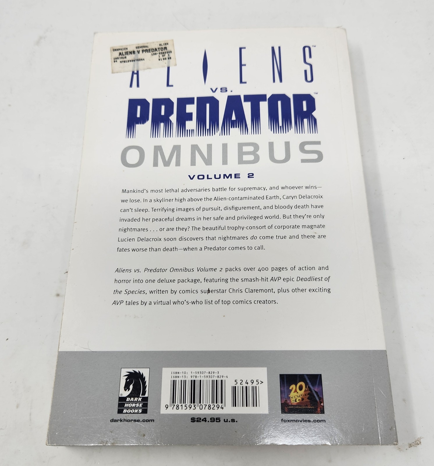 Aliens vs Predator Omnibus Vol. 2 First Ed. First Print 2007 PB