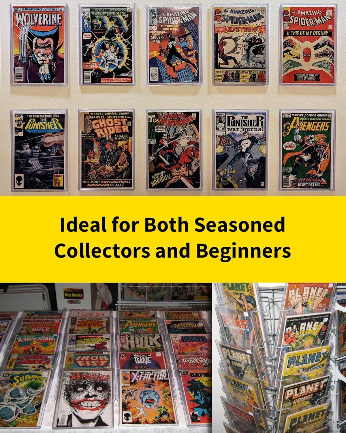 10 Pack Comic Book Top Loaders Protector Hard Case Sleeve Silver Fast US Ship