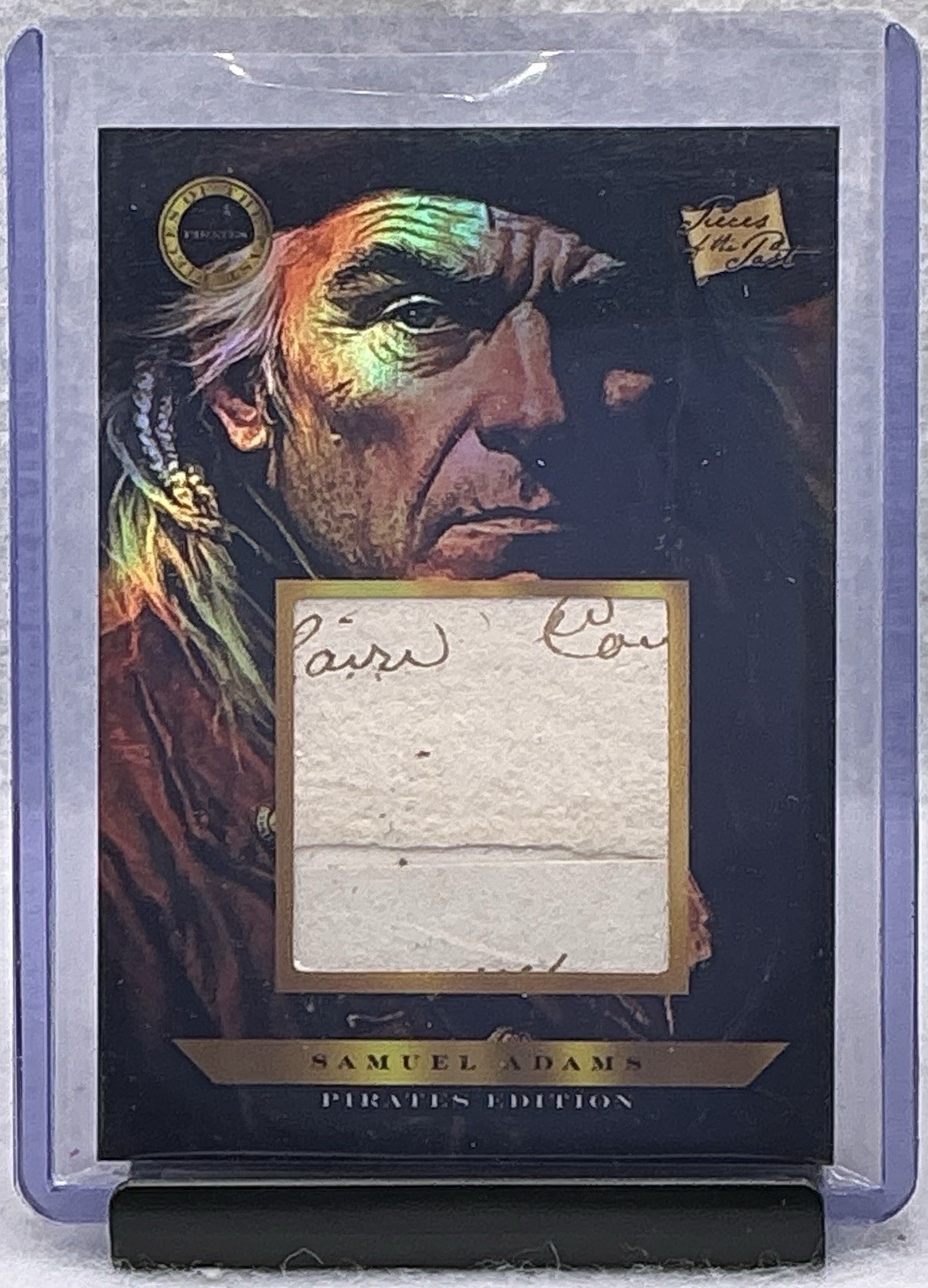 2025 Pieces Of The Past Pirates Samuel Adams Handwritten Document Relic