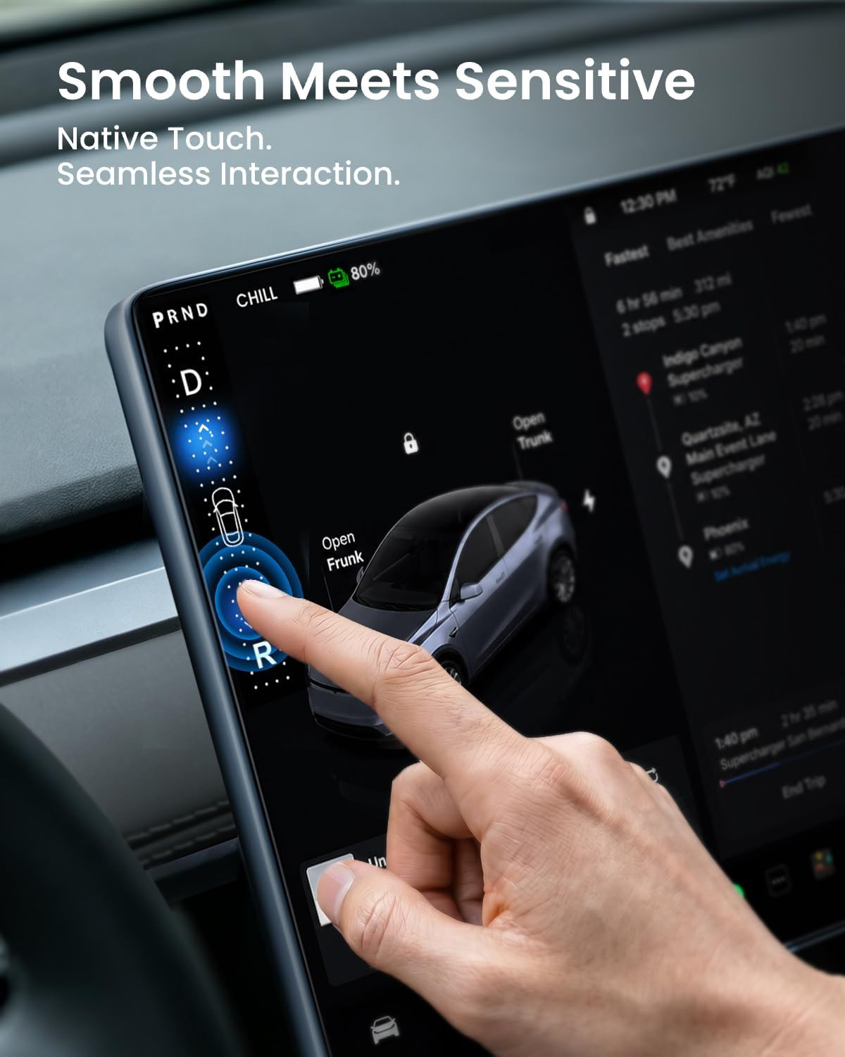 2026 Tesla Model Y Premium & Performance Screen Protector [Anti-Glare & No Finge