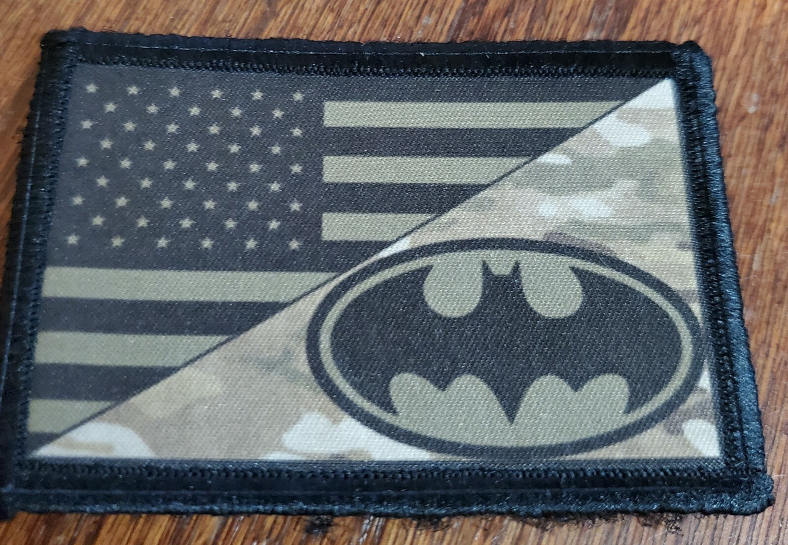Never Half Ass Ron Swanson Morale Patch Funny Tactical Military USA Army