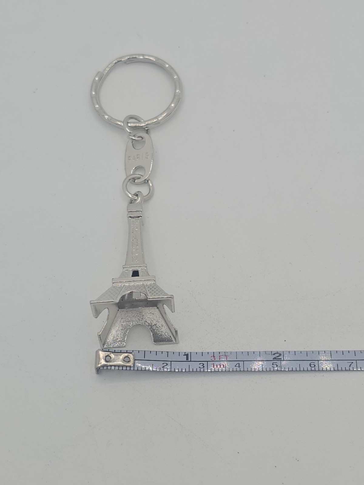 Silver Eiffel Tower Key Chain (6pcs/lot), French Souvenir Paris Keychain
