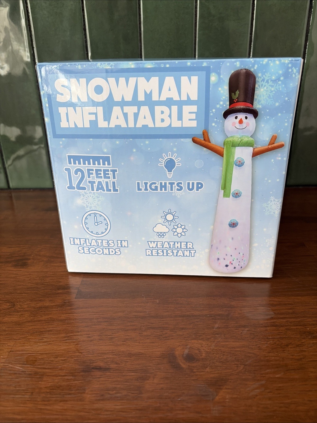 Inflatable Giant Snowman 12′ Tall Open Box Christmas Weather Resistant
