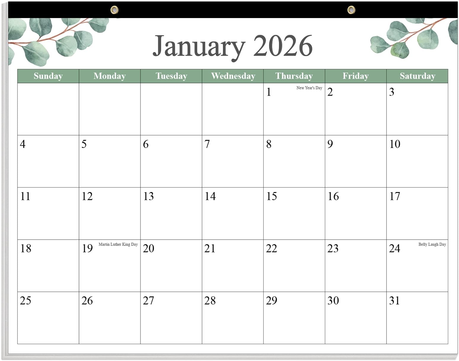 Desk Calendar 2026 – Calendar 2026-2027 from January 2026 to June 2027, 18