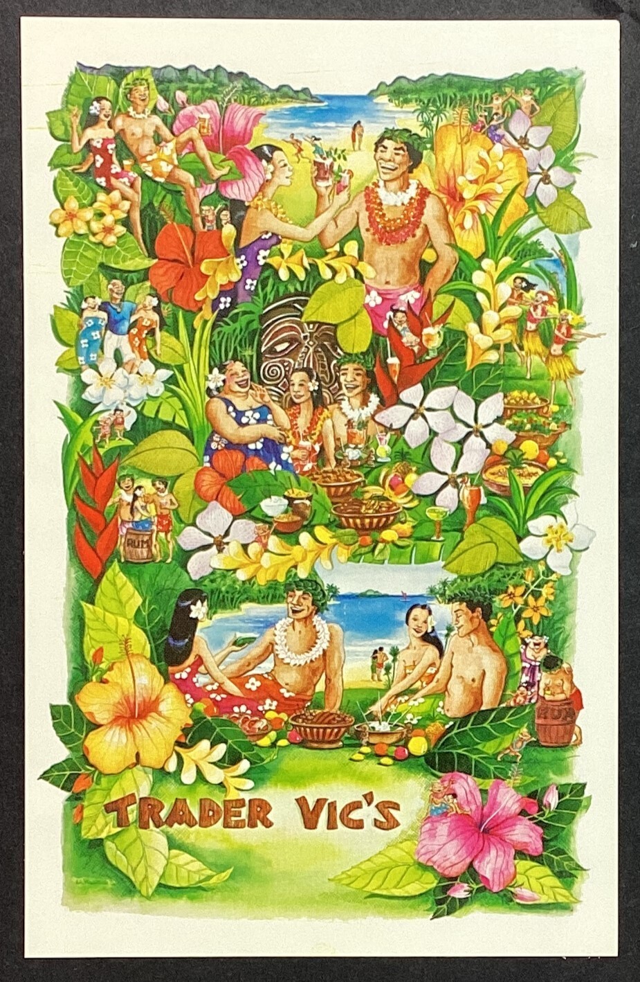 Trader Vic’s Tiki Polynesian Scottsdale Arizona Vintage Postcard Unposted