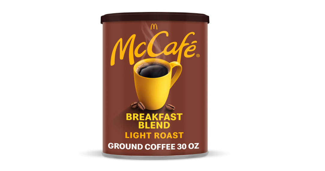 Roast Ground Coffee Breakfast Blend McCafe Light Roast Tasty 100% Arabica Beans