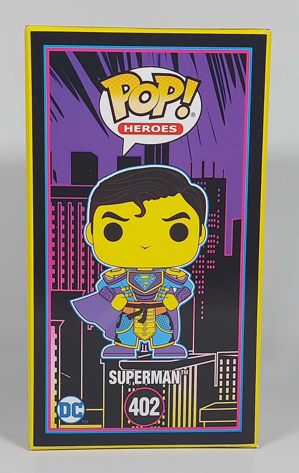 Funko Pop! Superman #402 (Blacklight) – Future City Exclusive | Imperial Heroes!