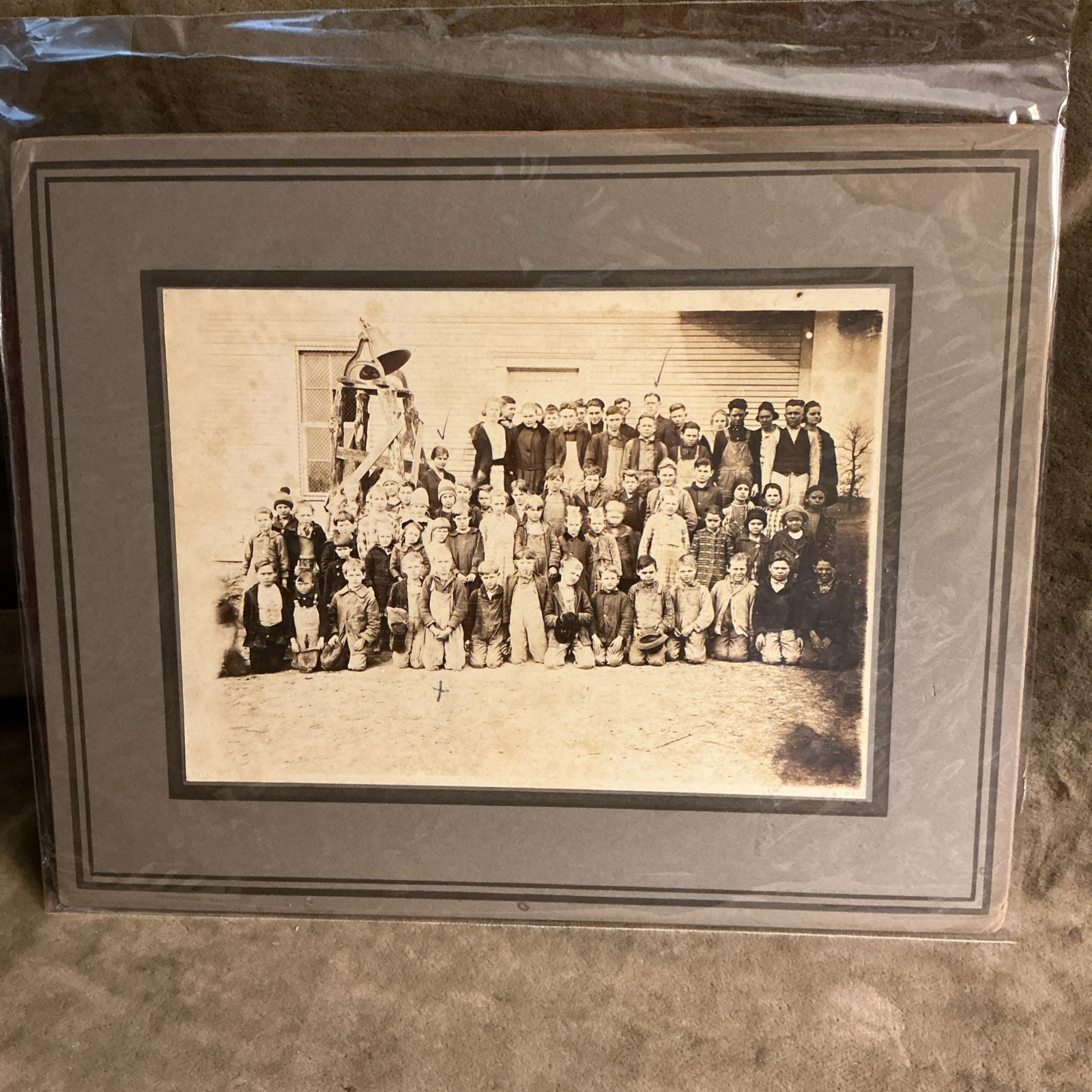 Circa 1915 Sandy (maybe Sand Springs) School Ada Oklahoma Class Photograph