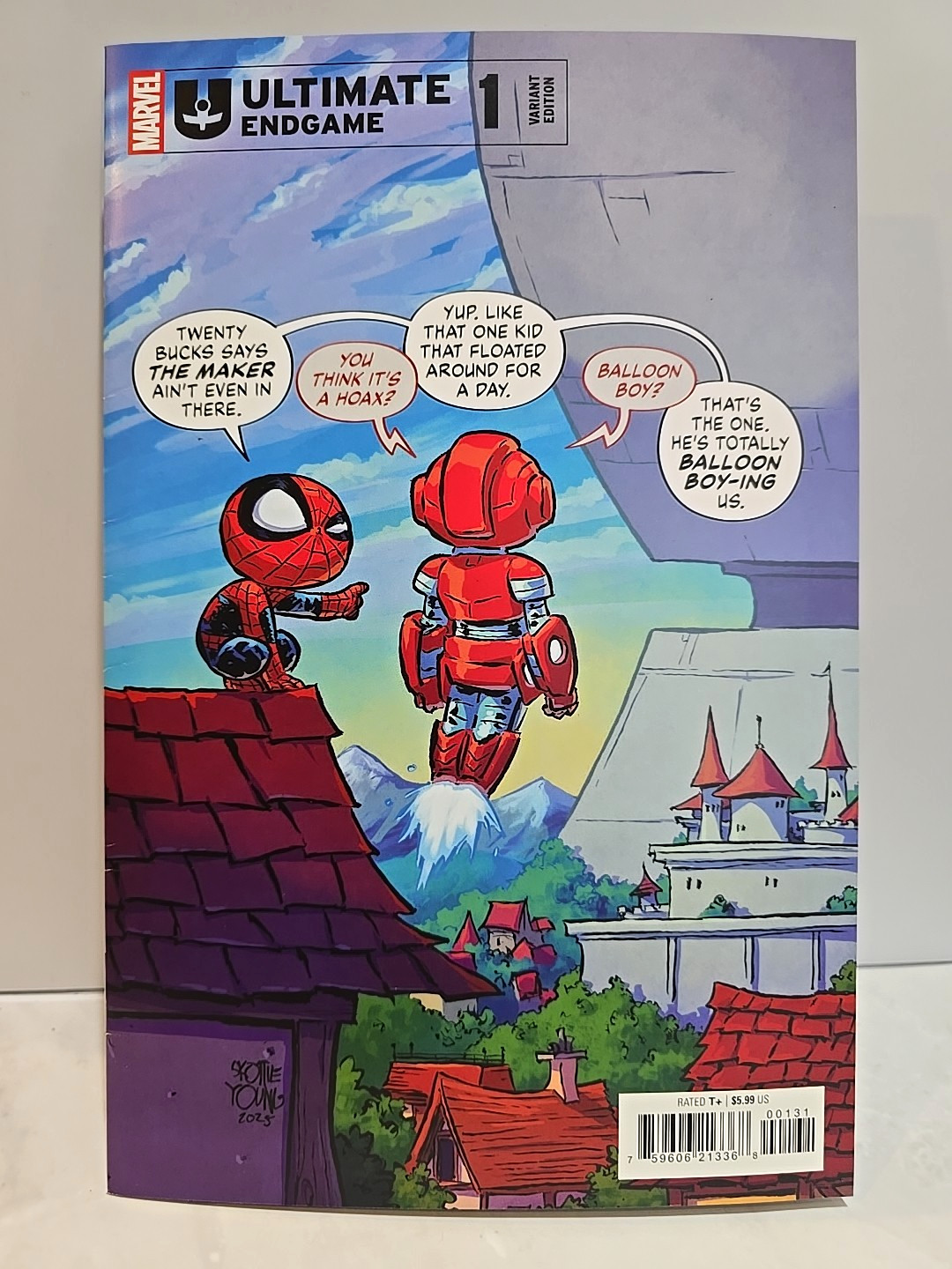 ULTIMATE ENDGAME #1 COVER C SKOTTIE YOUNG VARIAN -MARVEL (1st print) SPINE TICKS