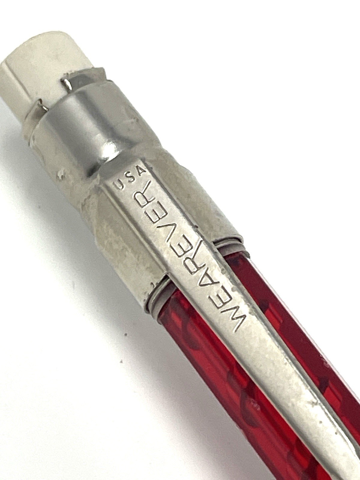 Vintage Red Translucent Mechanical Pencil Continuous Twist Wearever