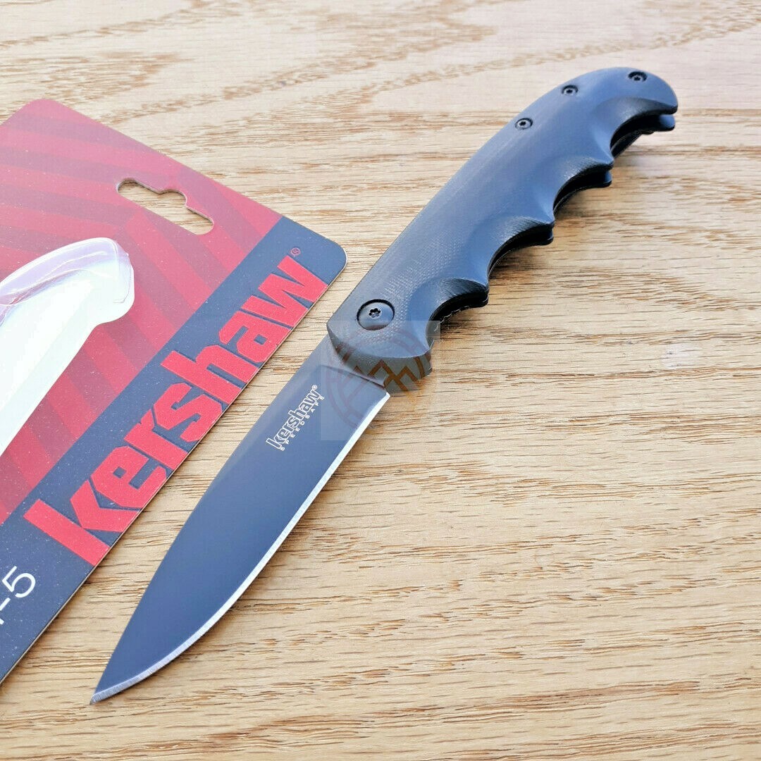 Kershaw AM-5 Folding Knife 3.25″ 8Cr13MoV Steel Blade G10/Stainless Handle
