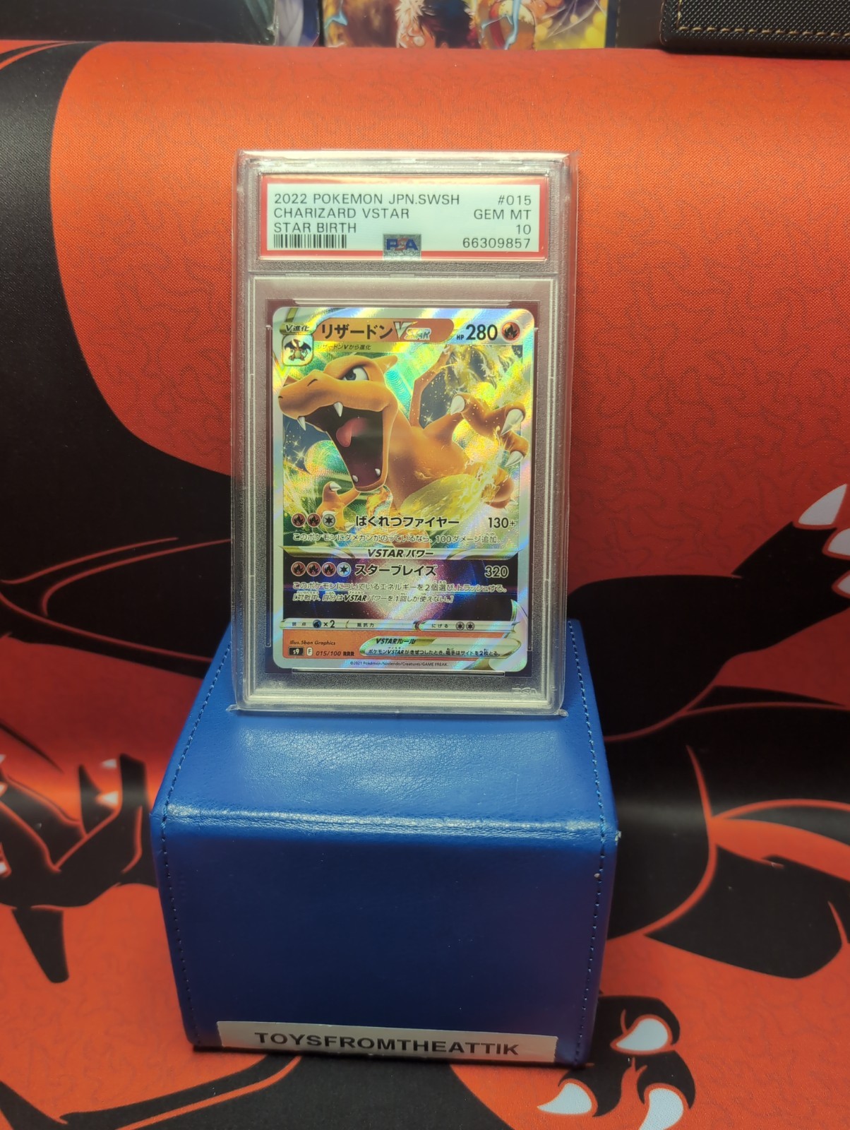 2022 Pokemon JPN SWSH CHARIZARD VSTAR #015/100 AGS Graded 10 Not BGS TAG CGC SGC