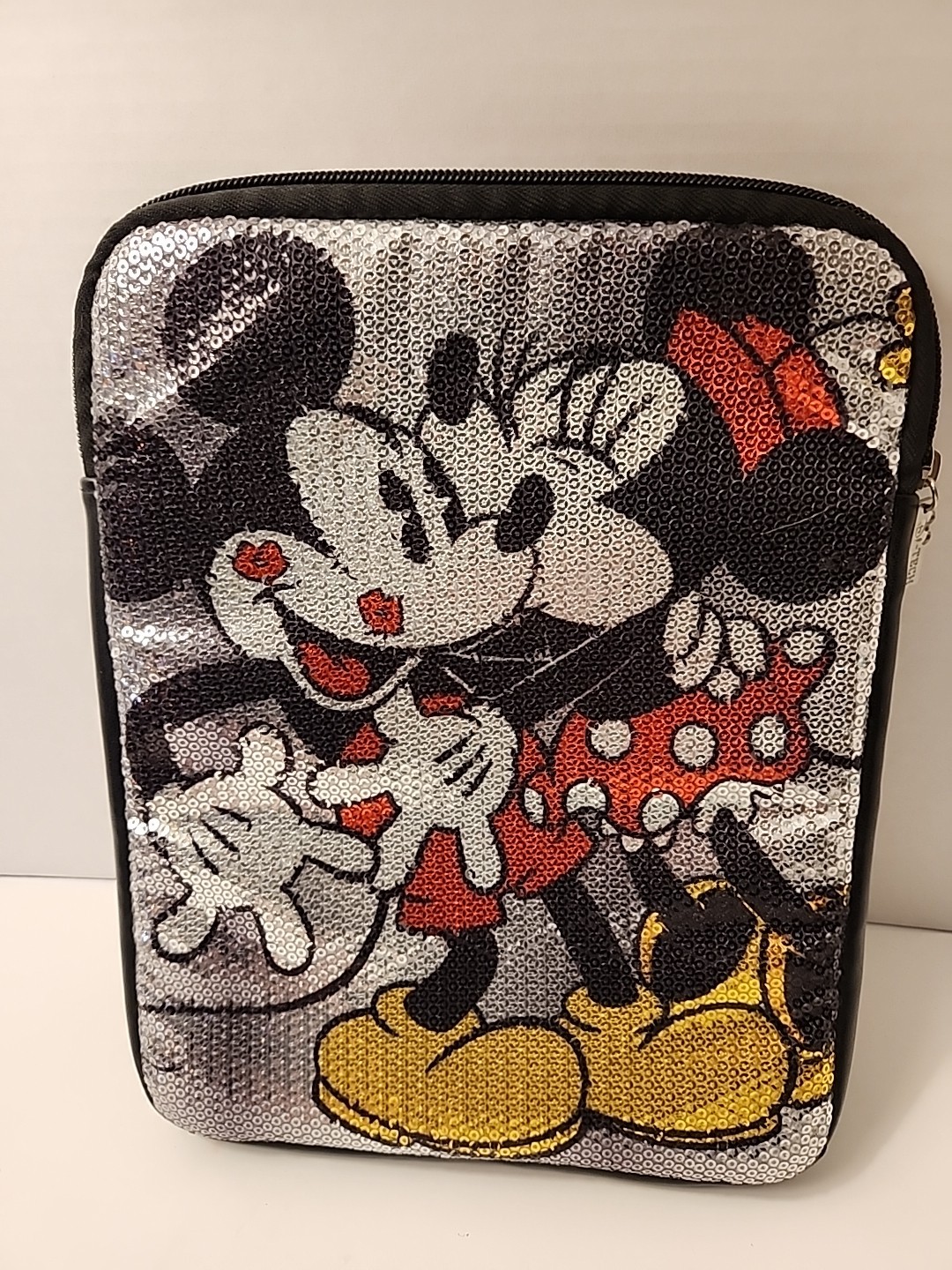 MINNIE & MICKEY Mouse- Disney Parks padded Tablet case Bag 10 1/2″ in. X 8.5″