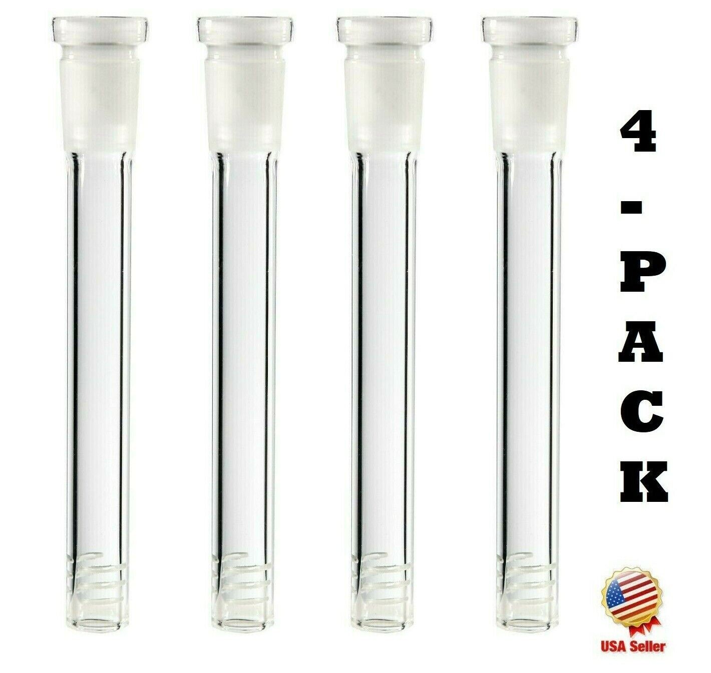4X 4inch Hookah Water Smoking Pipe Glass Bong Downstem Free Shipping