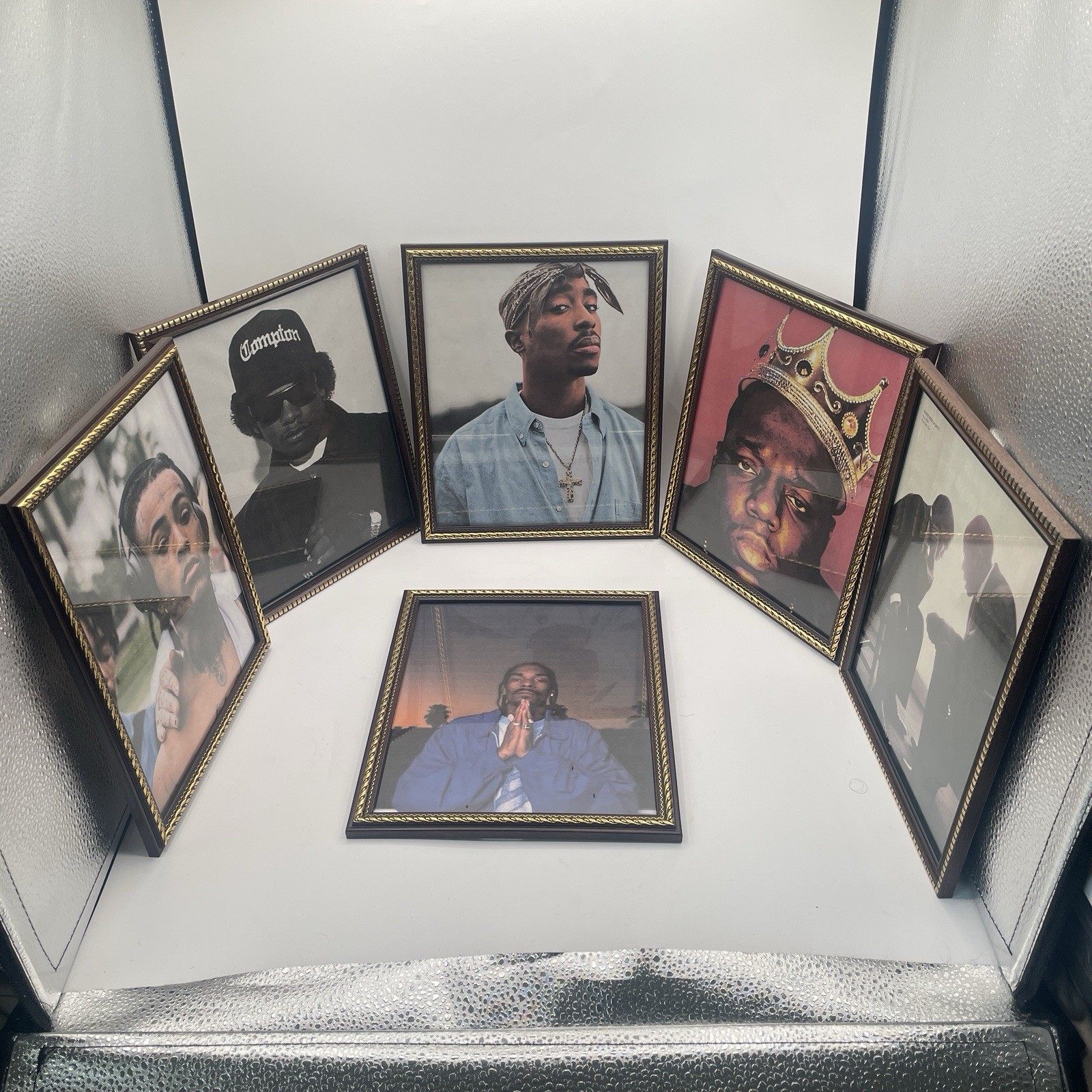 Framed Pictures Of Tupac Biggie Eazy E XXXTentacion Snoop Dogg Kanye Jay Z