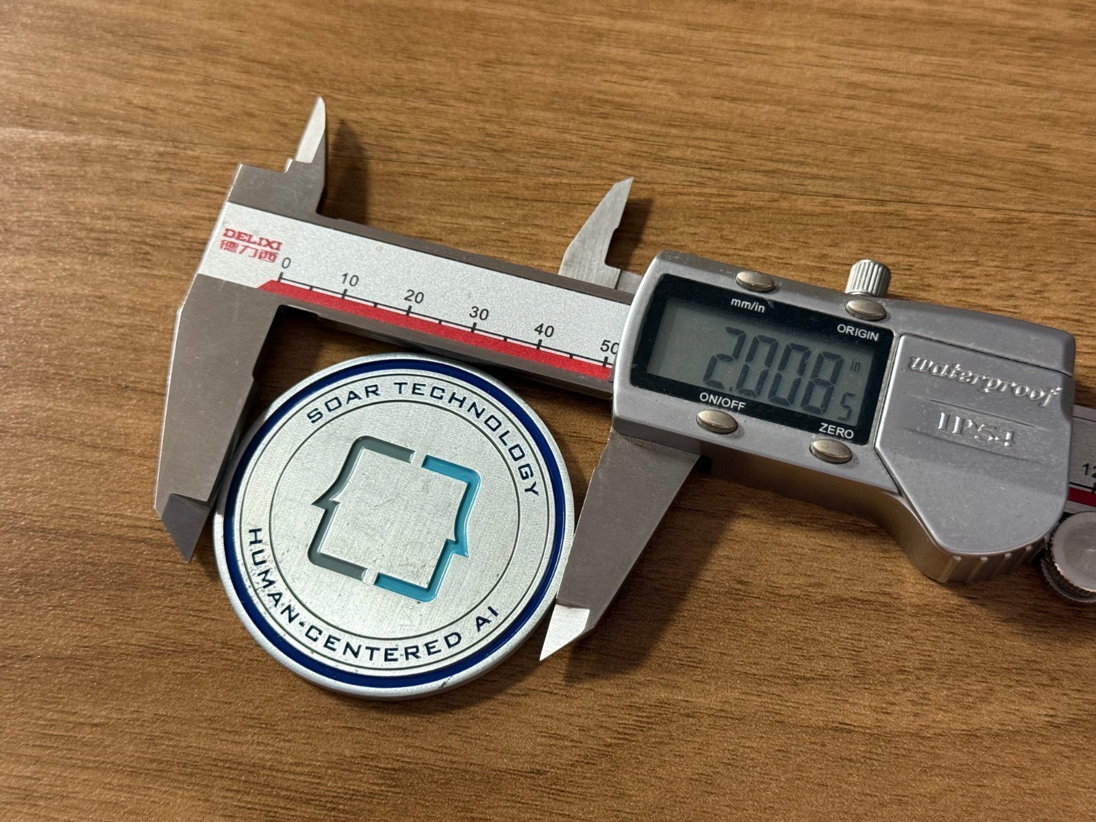 SOAR Technology Human Centered AI Core Values Challenge Coin 3#G