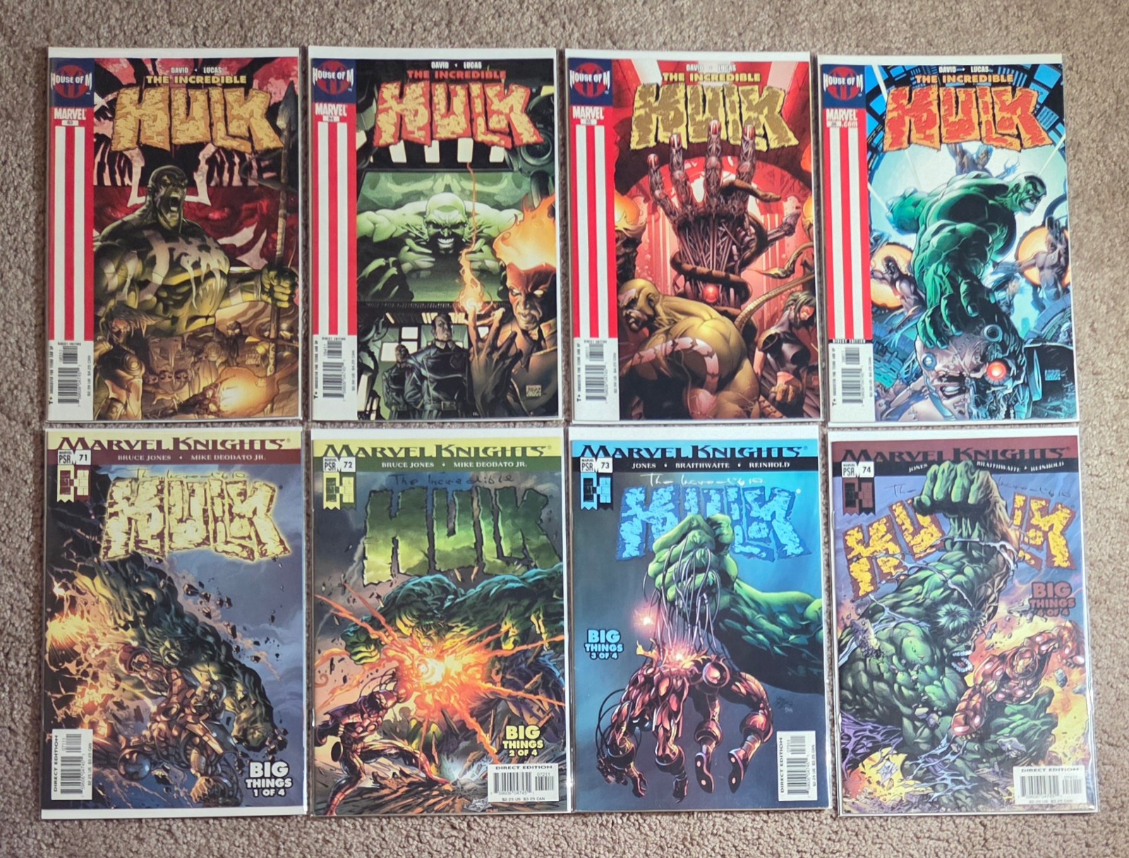 The Incredible Hulk (Vol 2) #71-74,83-86 Marvel 2004-05 Big Things House of M