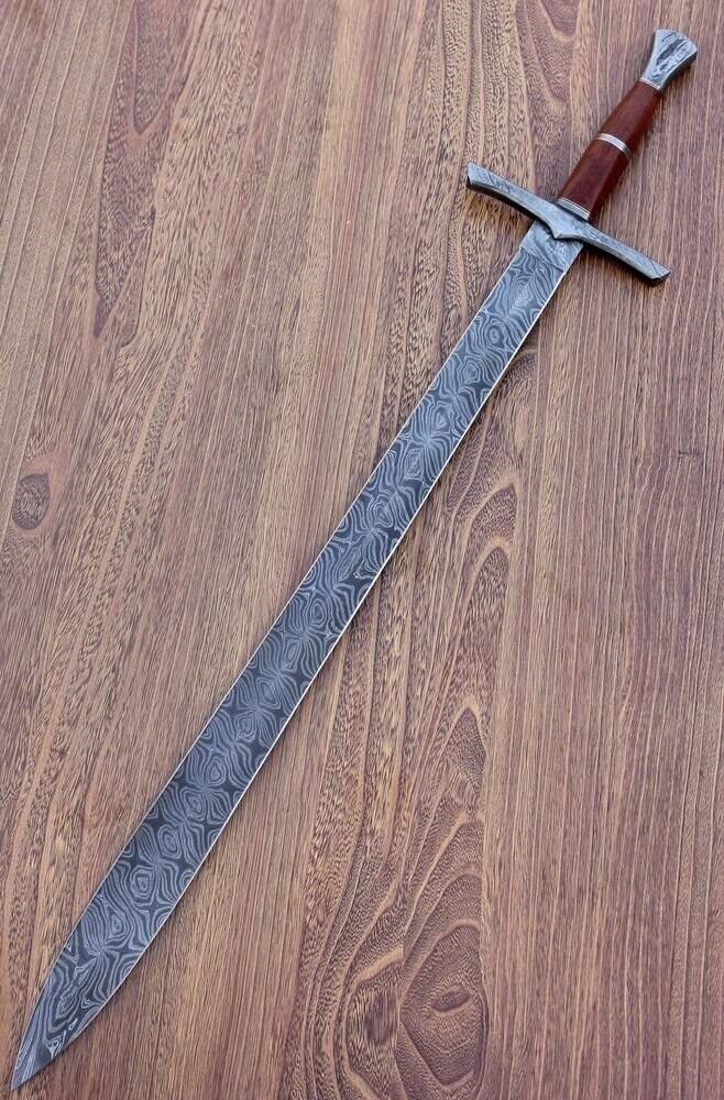 Custom Handmade Damascus Steel Medieval Sword gladius sword Viking Sword