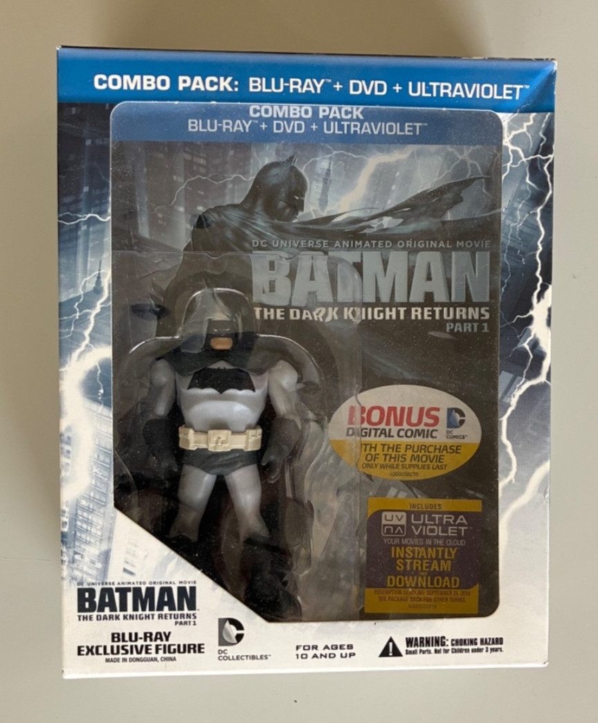 NEW! Batman The Dark Knight Returns (Best Buy Exclusive W/ Figurine) Blu-Ray DVD
