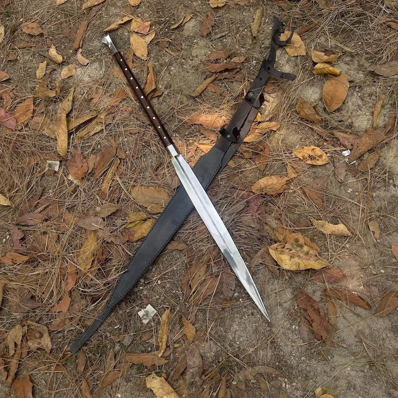 Custom Handmade Steel Blade Viking Spear Sword | Hunting Sword Camping