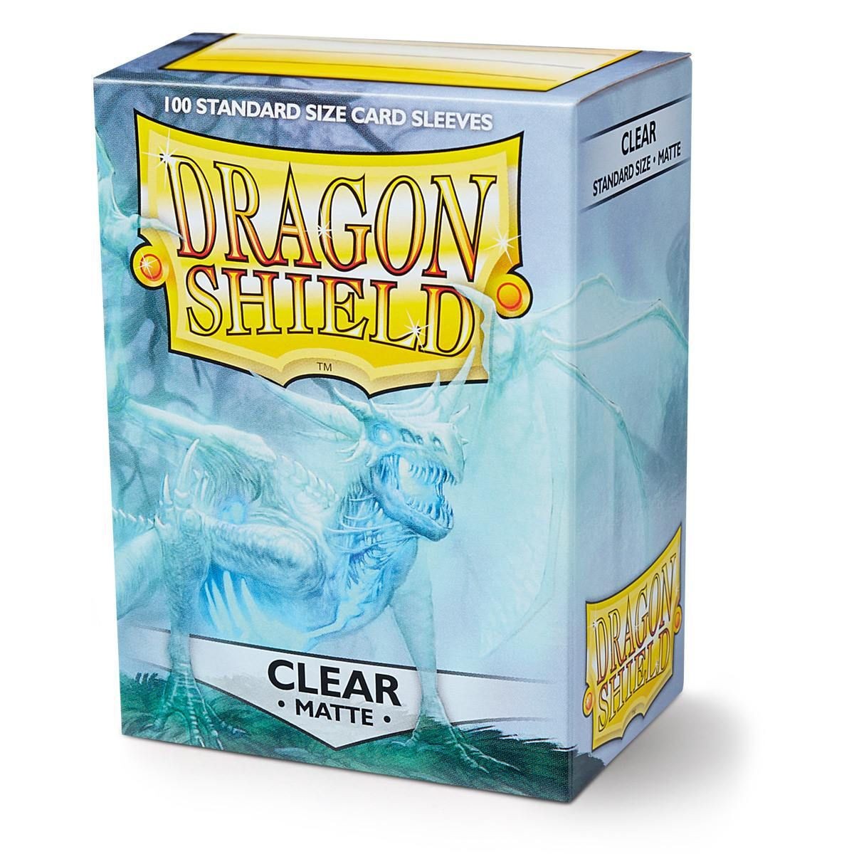 Dragon Shield Standard Sleeves – Matte Clear (100 Sleeves)