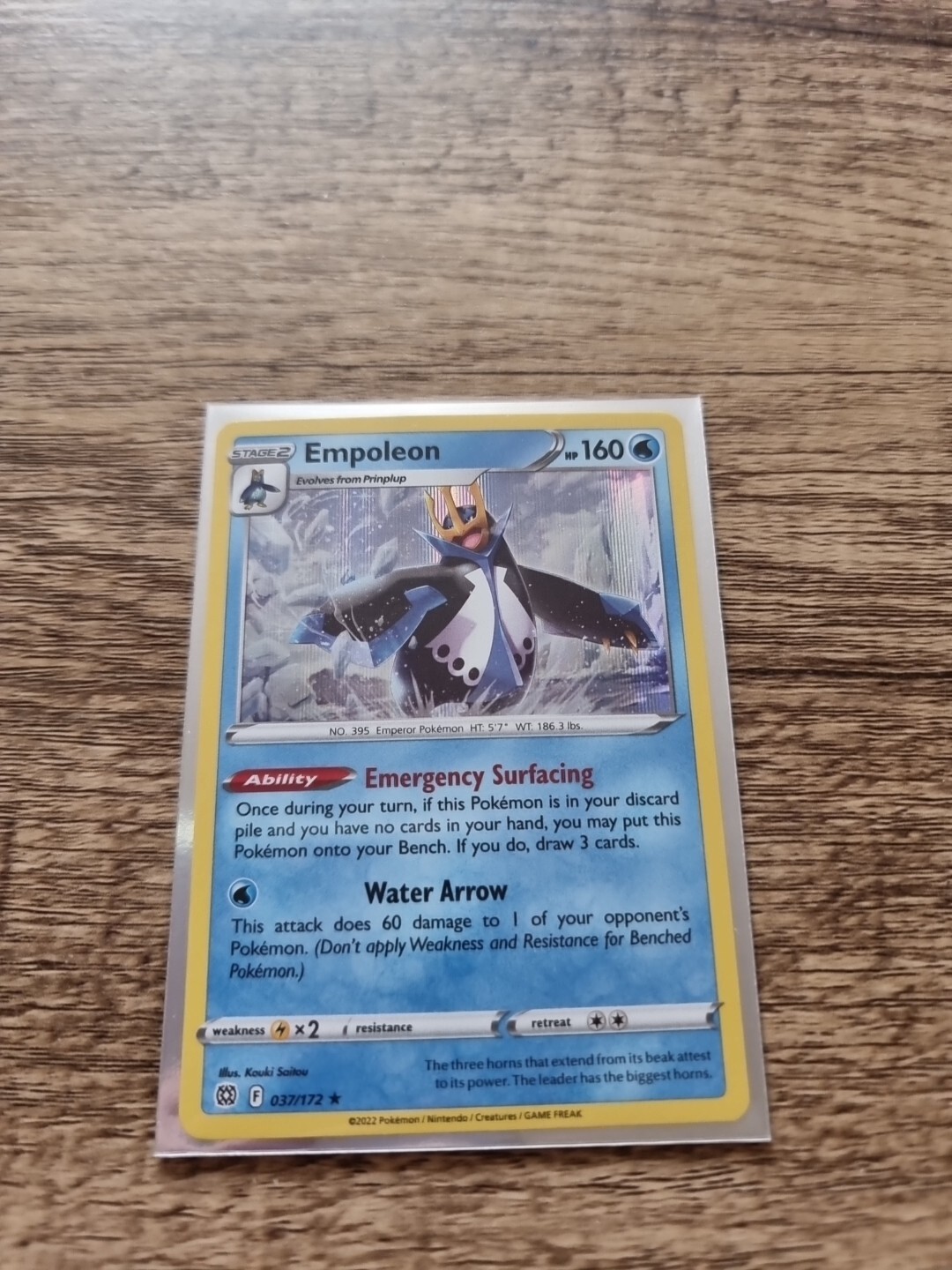 Pokemon Empoleon 037/172 Brilliant Stars Holo Rare
