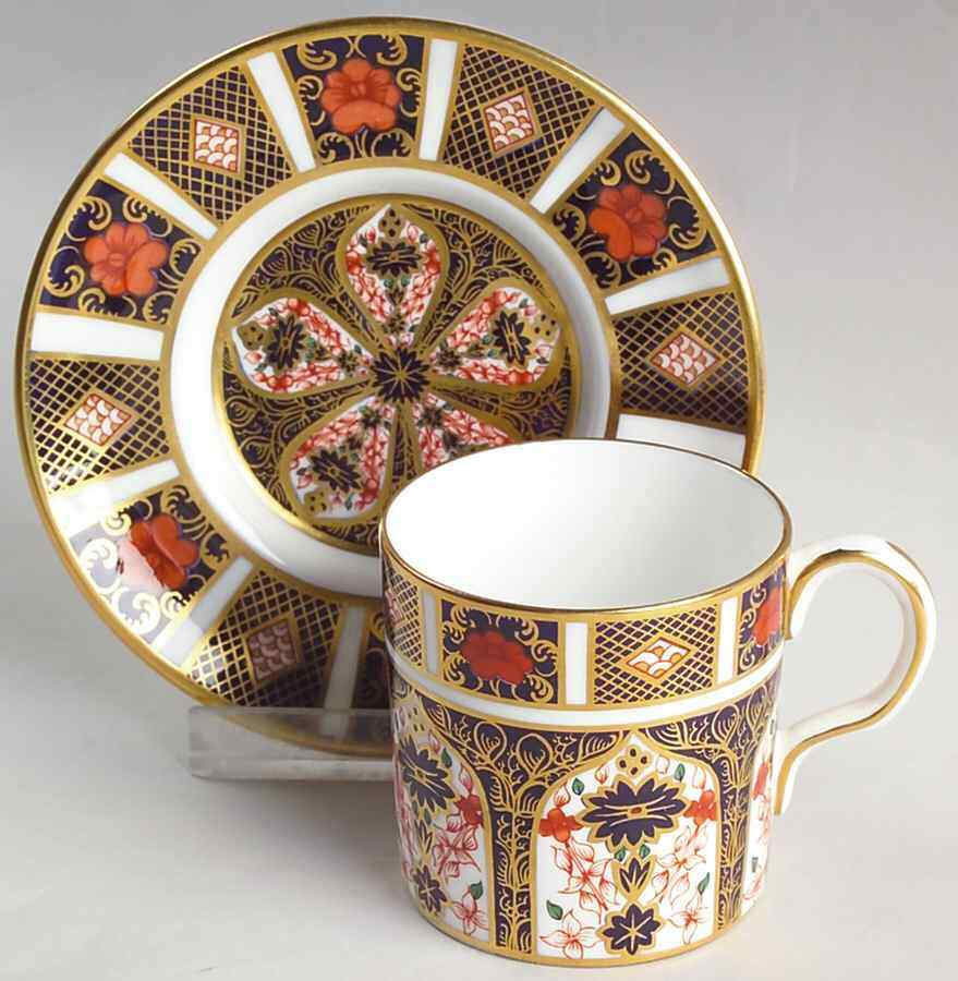 Royal Crown Derby Old Imari Demitasse Cup & Saucer 6589861