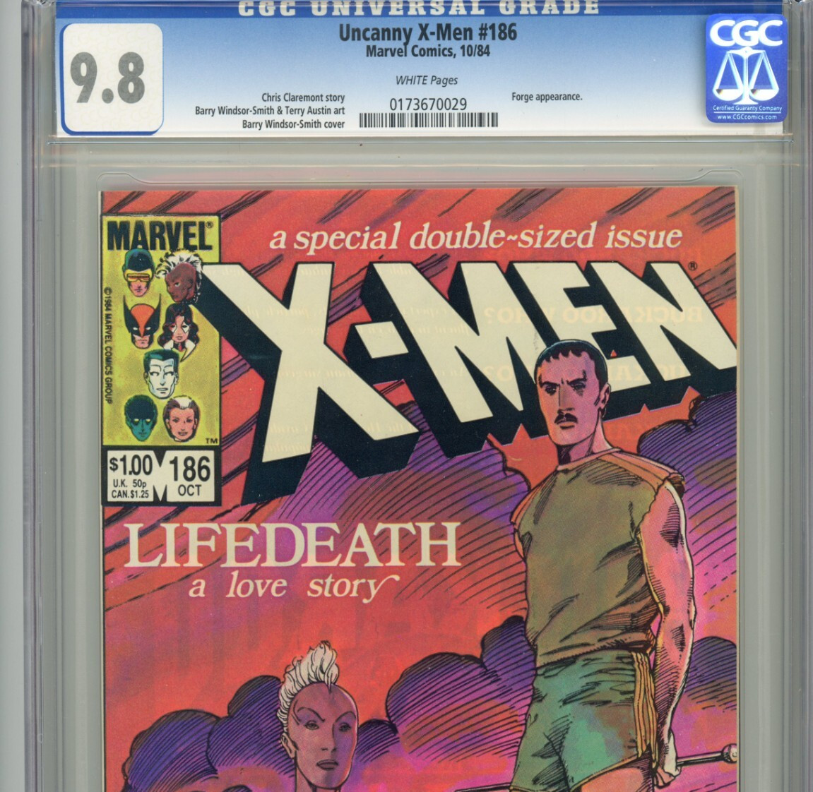 Uncanny X-Men #186 CGC 9.8 Forge Appearance Chris Claremont Story 1984 WP