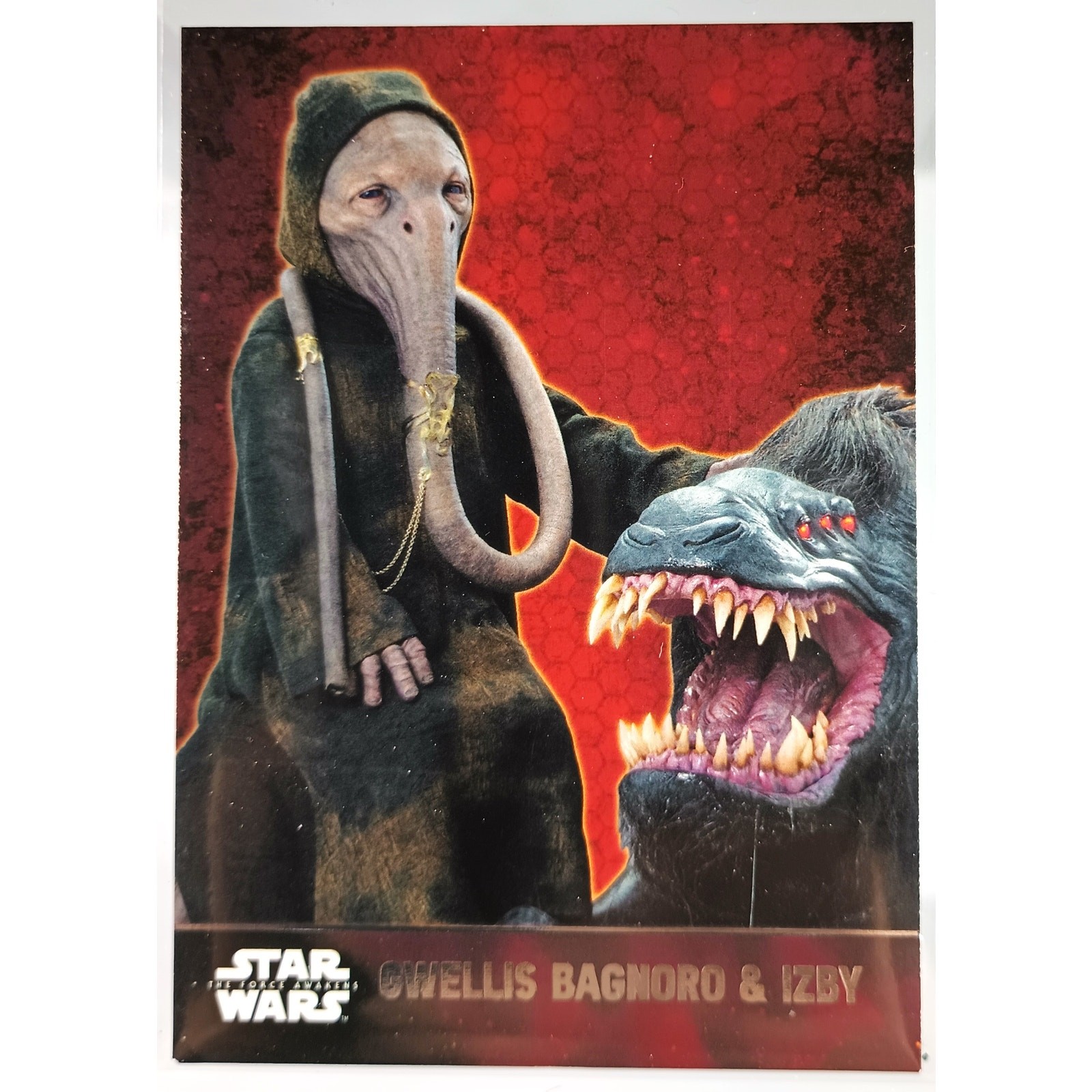 Topps Star Wars The Force Awakens Base Card GWELLIS BAGNORO & IZBY #22