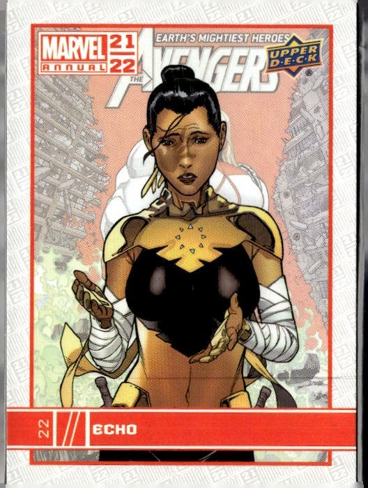 2021-22 Marvel Annual Echo #22 Base Upper Deck Trading Card