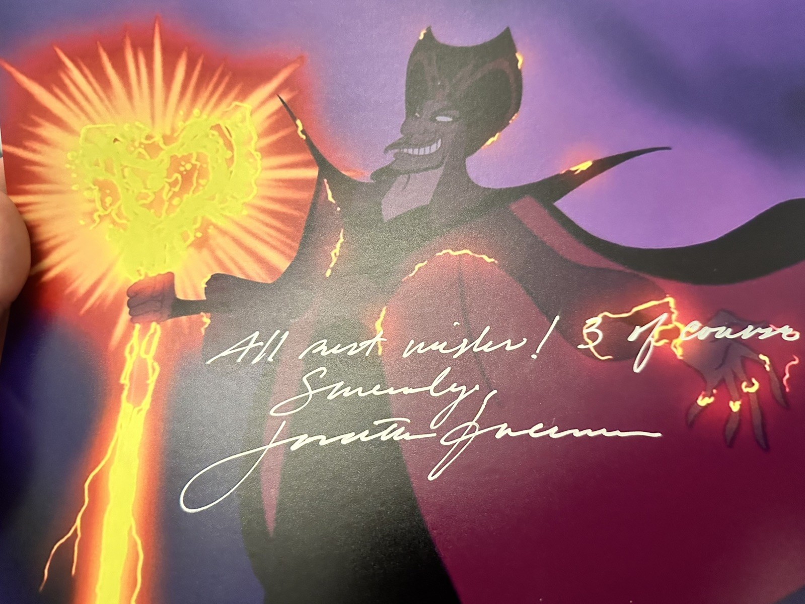 Jonathan Freeman Signed Autograph Photo – Disney – ALADDIN – JAFAR