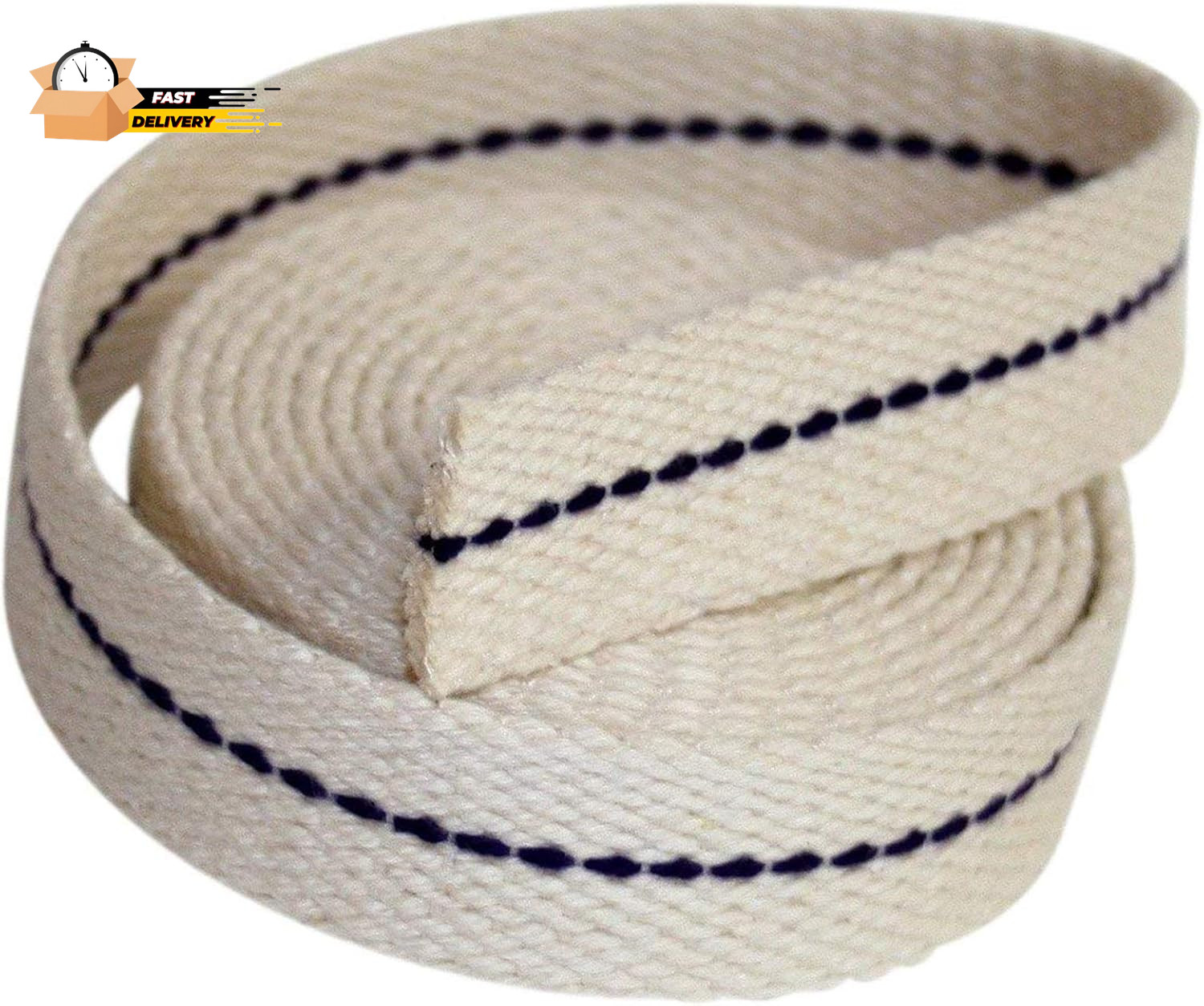 3/4″ Inch Flat Cotton Oil Lantern or Oil Lamp Wick with Purple St