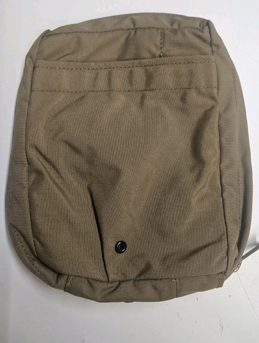 Very Good Condition USMC Zipper Individual First Aid Kit IFAK Pouch Coyote USGI