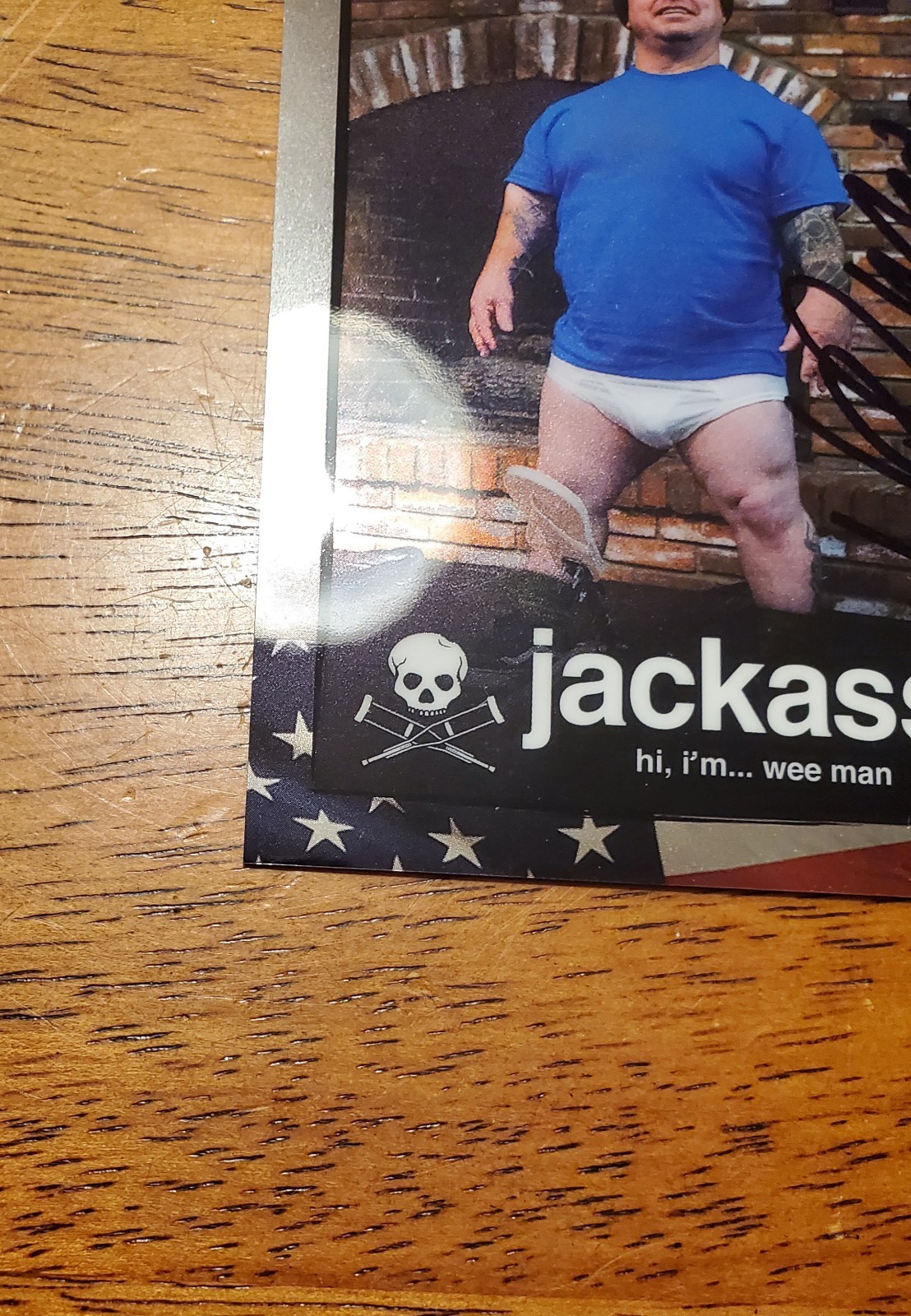 Zerocool Jackass Weeman SP #12 Silver /250 MTV Promo Paramount Signed Auto Rare