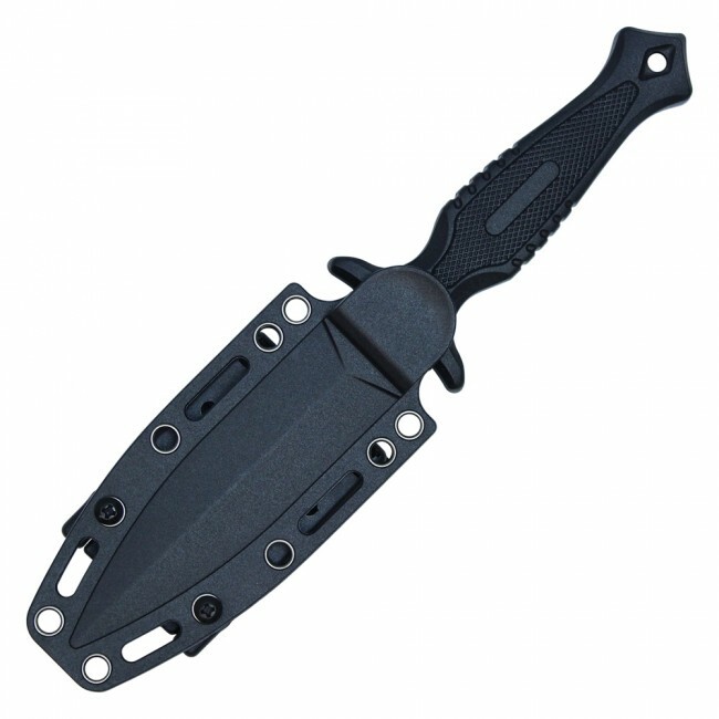 Horizontal Conceal Carry Double Edge Dagger Fixed Blade Hunting Knife EDC Sheath