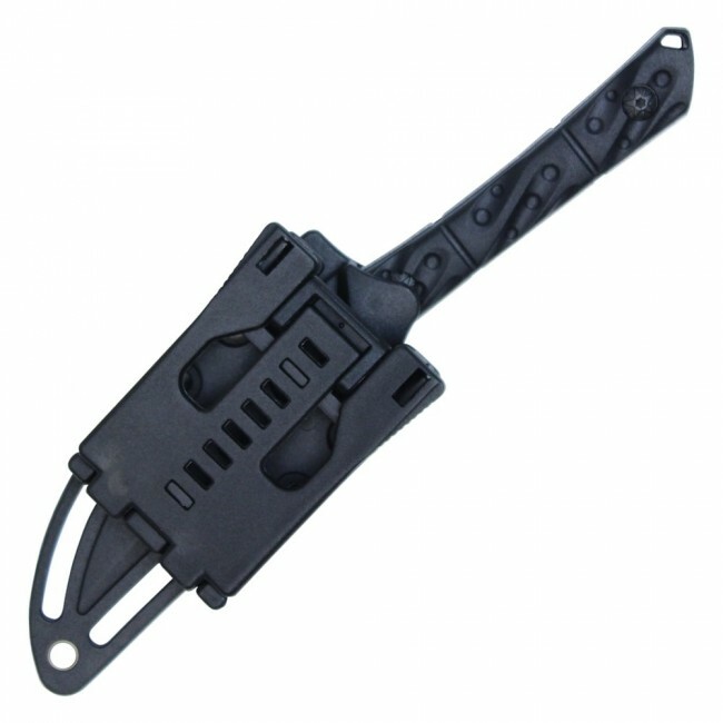 Horizontal Concealed Carry EDC Fixed Blade Hunting Knife w/ EDC Sheath Full Tang