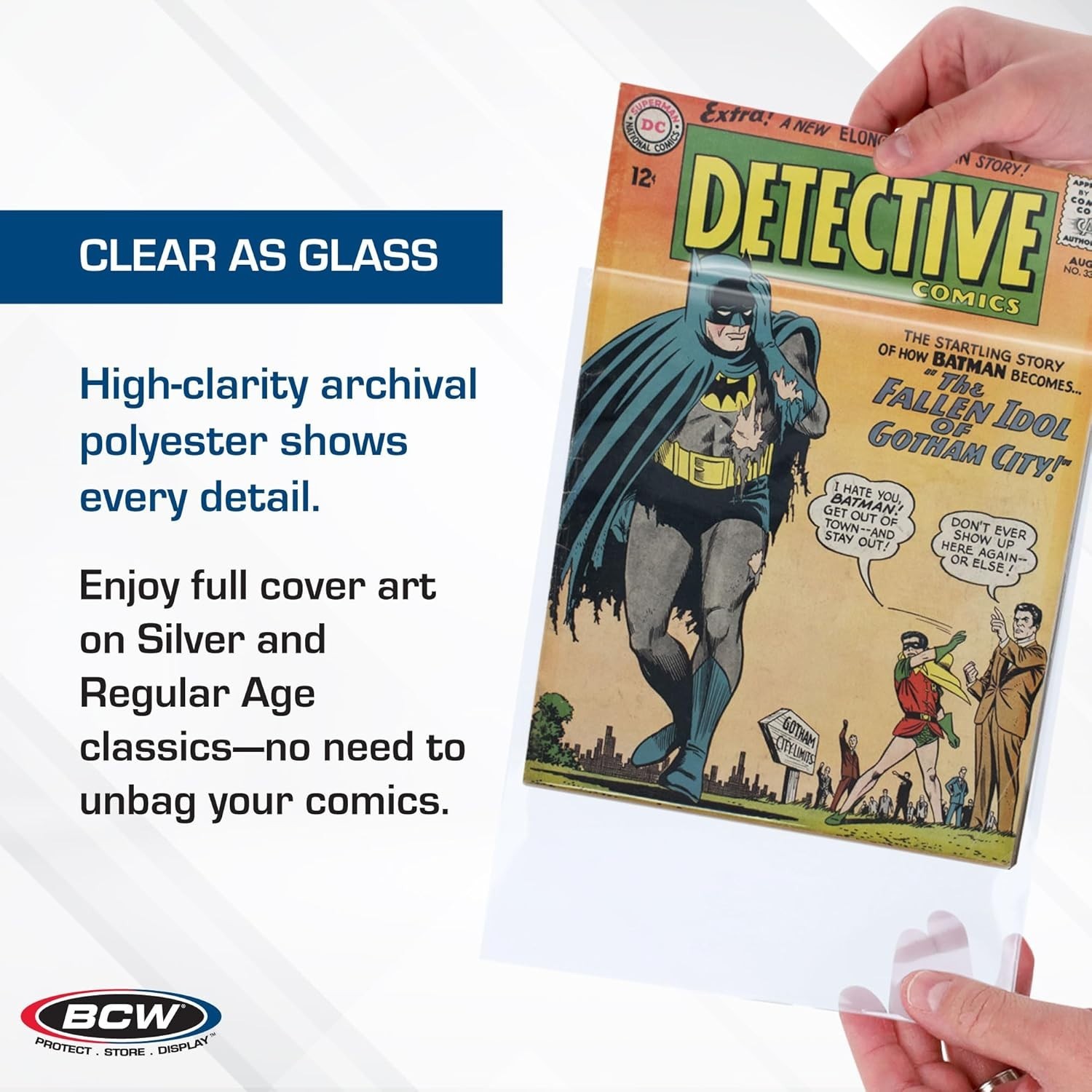50 – BCW Archivals Regular / Silver 2-Mil Mylar Comic Book Bags & Board Set