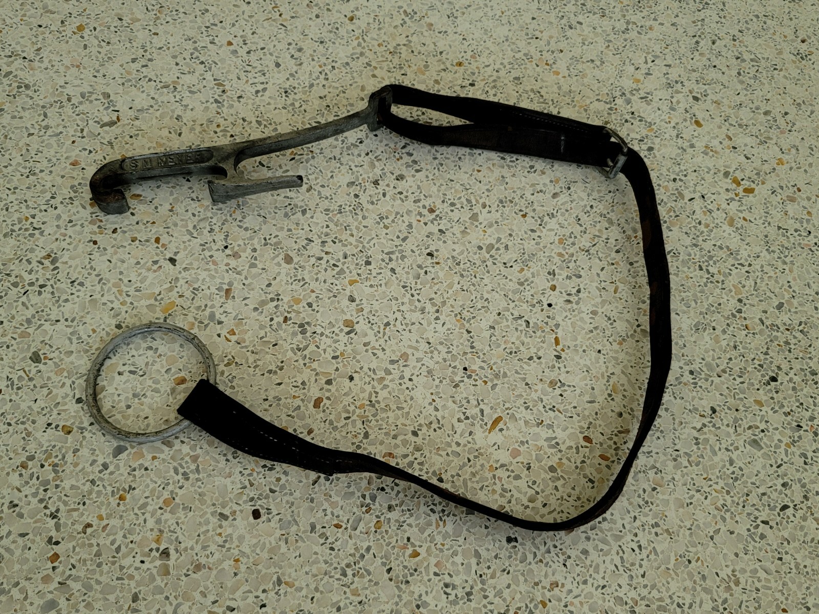 Antique NFD Fire Department Spanner Tool Wrench Drain Lug S.M. Meyer Firefighter