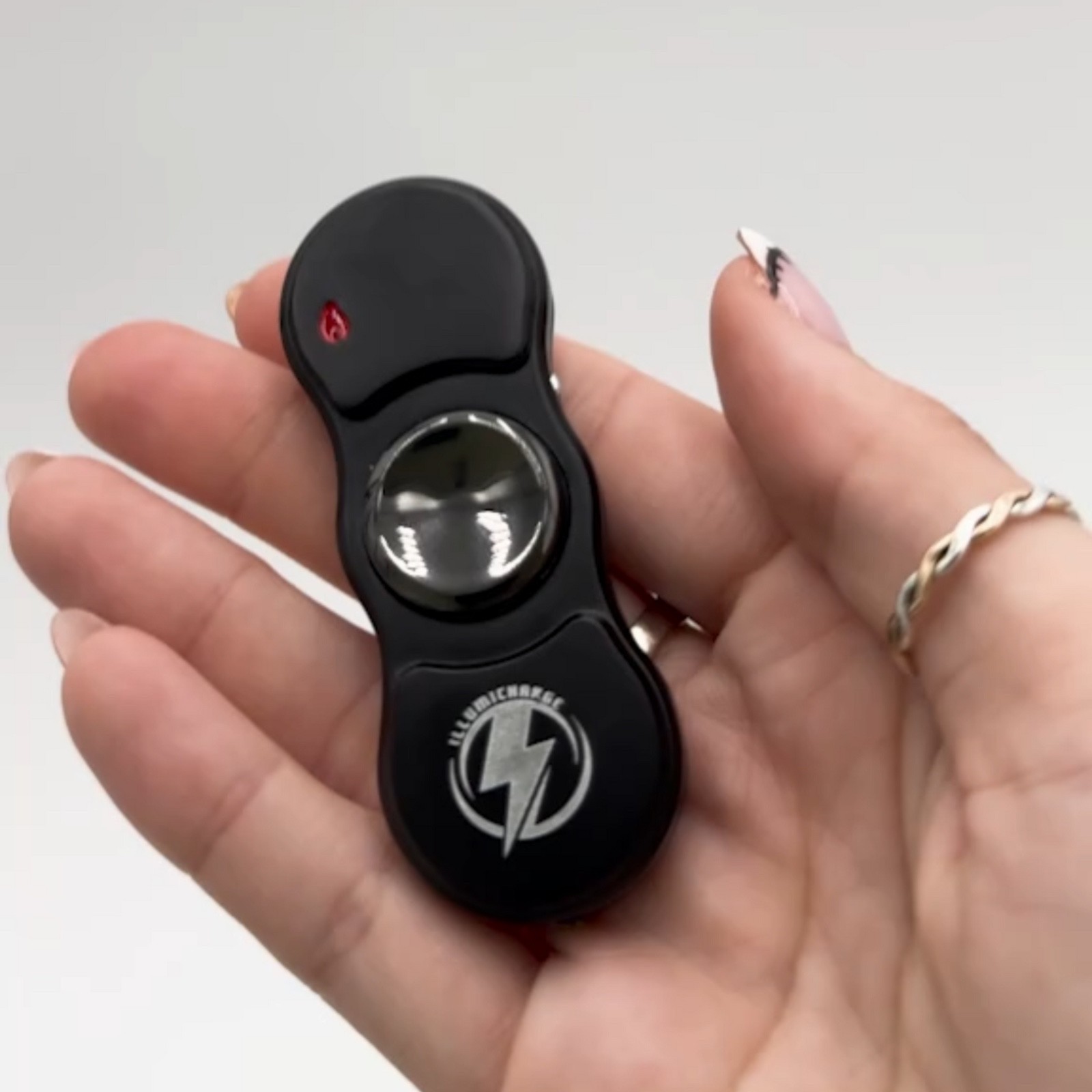 Spinner Cigarette Lighter LED display Fidget Light Up “I Love You”