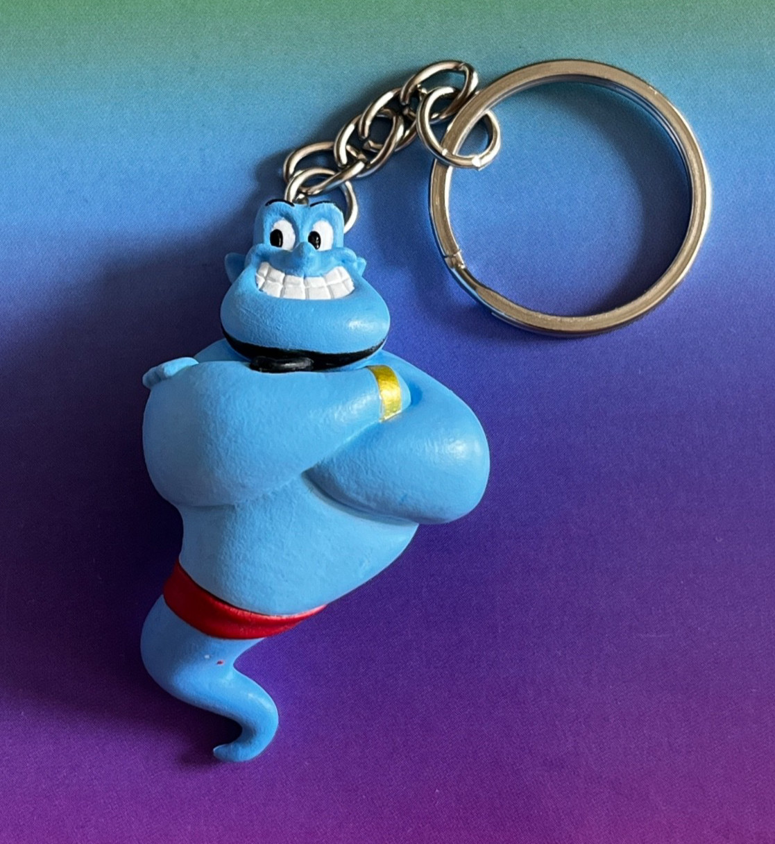 DISNEY Aladdin – Blue GENIE Mini PVC Keychain – Bag Charm